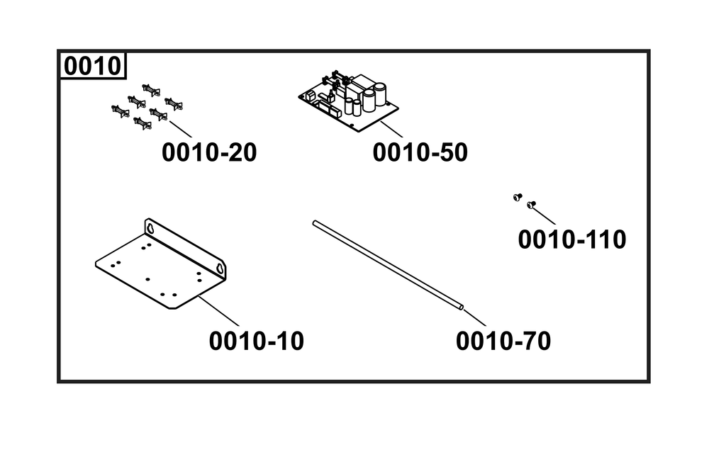 Symphony Ii Controller Kit Diagram and Parts List for 6907-00  Briggs and Stratton Miscellaneous